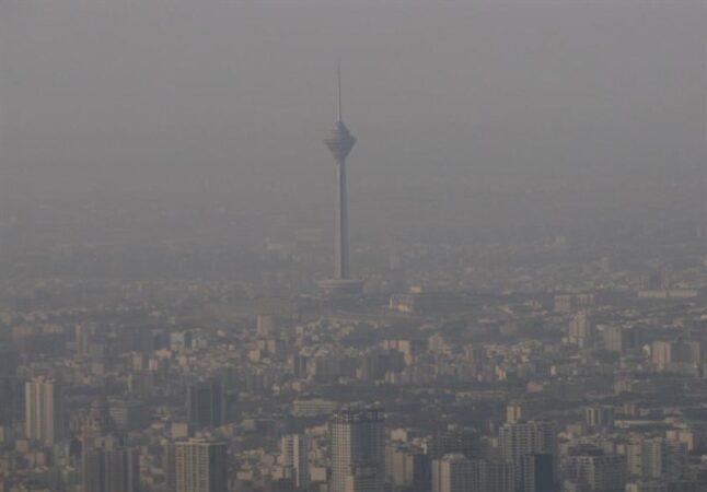 آلودگی هوا در تهران در وضعیت قرمز